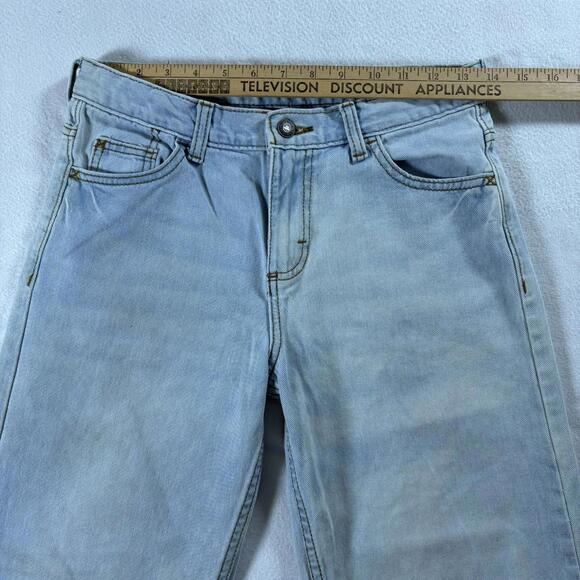 Wrangler Vintage Loose Fit Light Wash Jeans Youth 10 Husky 90s Denim Street Wear - Picture 6 of 9